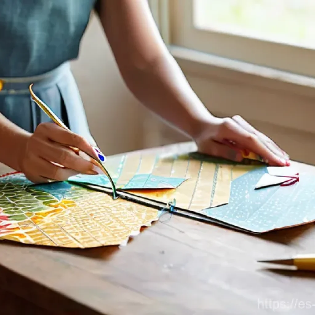 종이상자 만들기 - **Prompt 1: Joyful Creation and Personal Touch**
    A bright, inviting image of an adult woman in h...