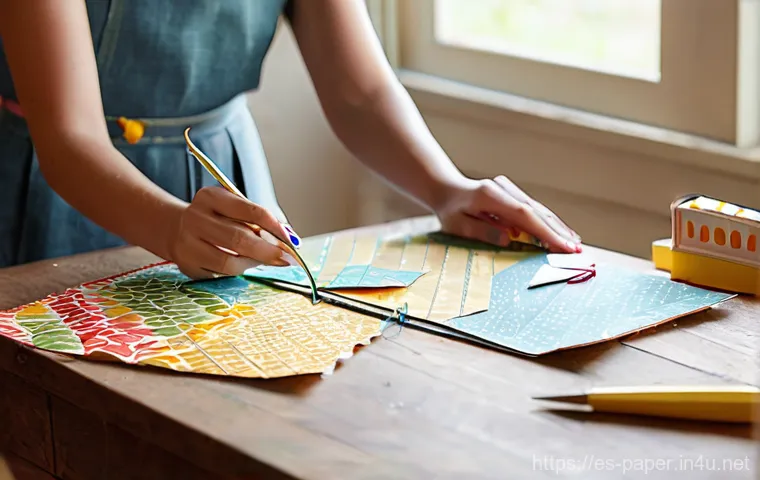 종이상자 만들기 - **Prompt 1: Joyful Creation and Personal Touch**
    A bright, inviting image of an adult woman in h...