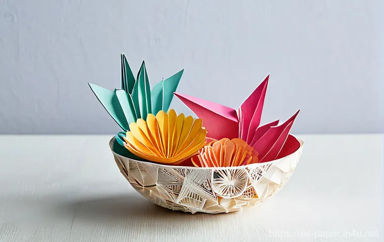 종이 아트 수업 - **Prompt 1: The Creative Awakening**
    A close-up, high-definition shot of a pair of gentle hands,...