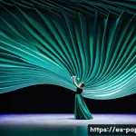 종이 아트 퍼포먼스 - **Dynamic Paper Ocean Performance:** A large-scale live paper art performance on a dimly lit stage. ...